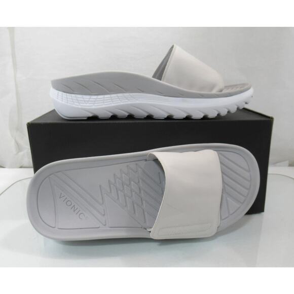 Vionic Rejuvenate Recovery Slide Sandal White Vapor Size Men's 9.5 Women's 11 - Picture 4 of 9
